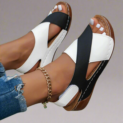 Alwine | Elegant wedge sandals made of quality material
