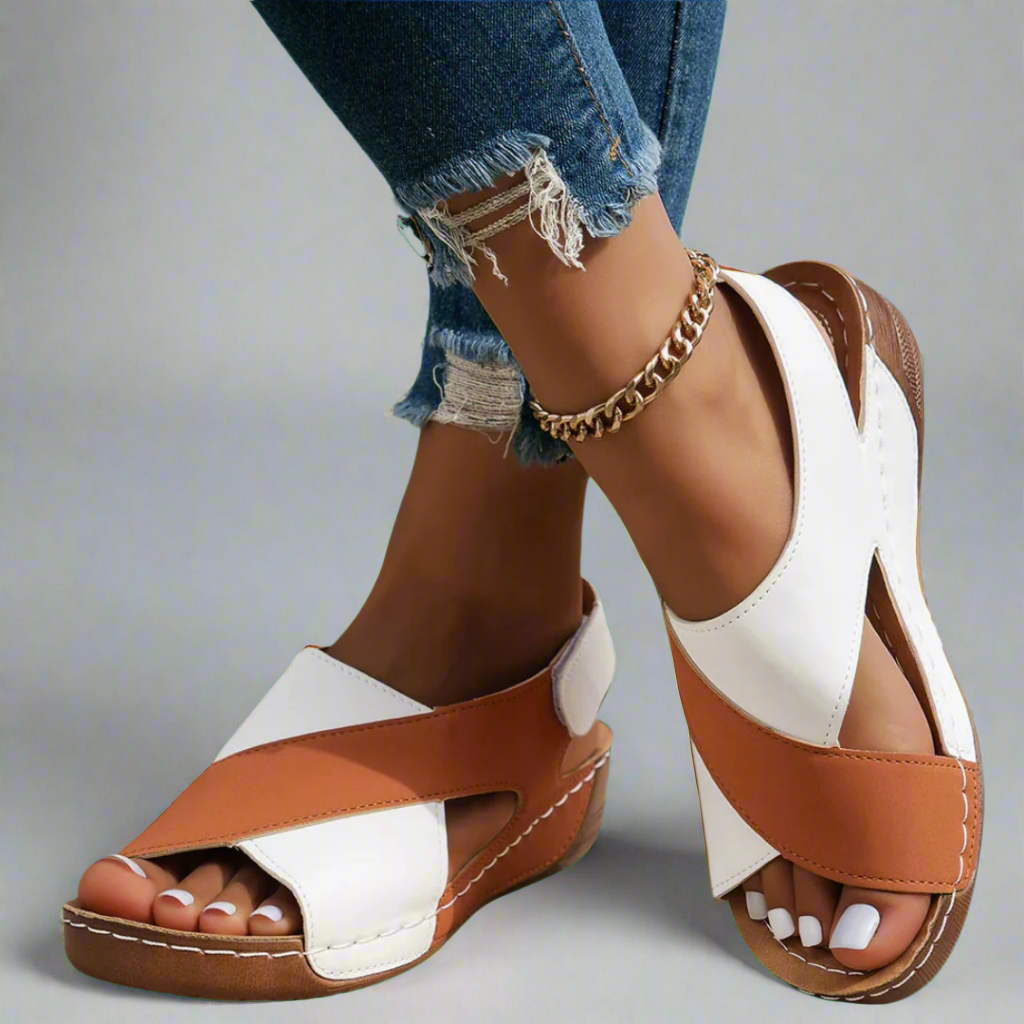 Alwine | Elegant wedge sandals made of quality material
