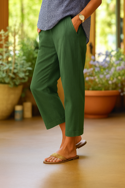 BRIGIDA | SUMMER PANTS IN LINEN AND COTTON