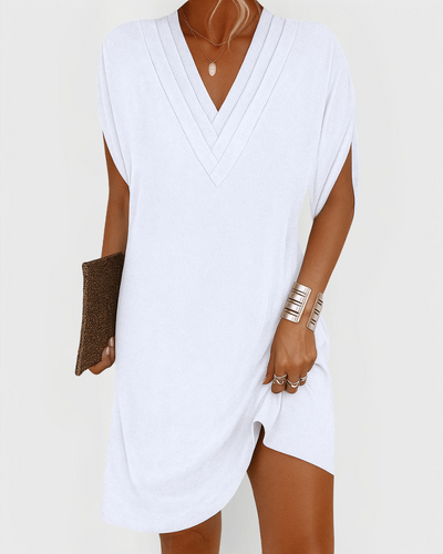 Ava | V-Neck Casual Mini Dress