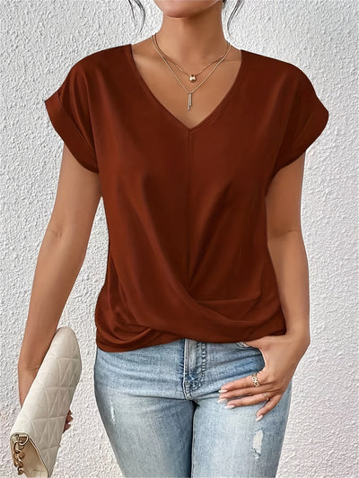 Thandi | Casual T-shirt with Flattering Heart Neckline 1 + 1 Free!