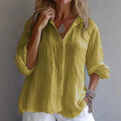 ZURI | Linen blouse with timeless elegance