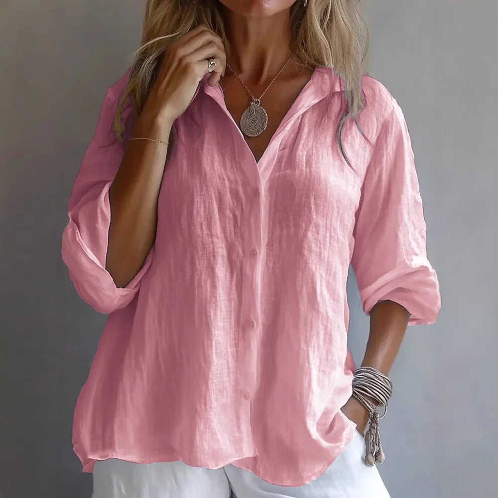 ZURI | Linen blouse with timeless elegance