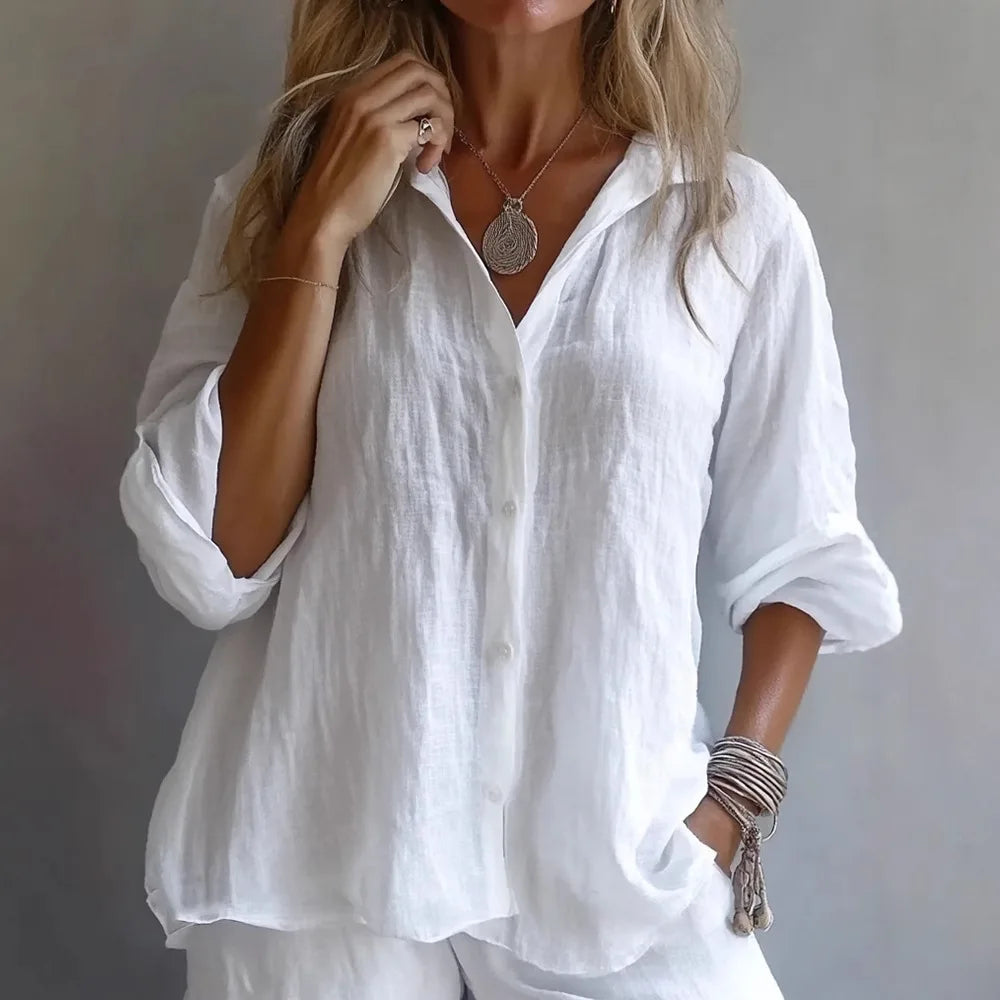 ZURI | Linen blouse with timeless elegance