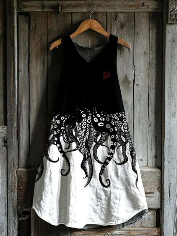 Celery – Dress with Octopus Pattern
